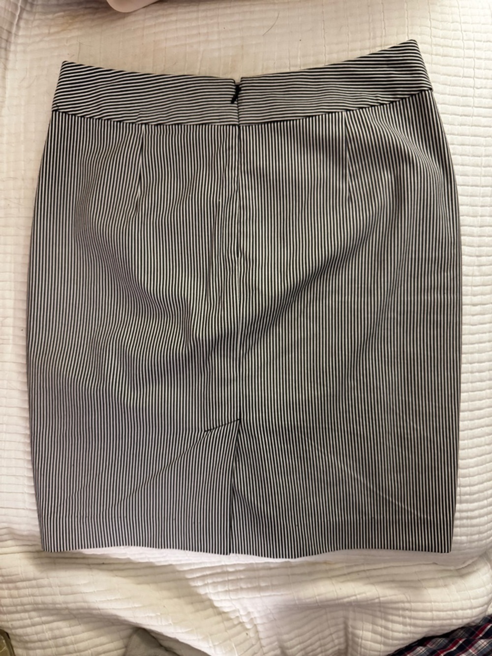 Banana Republic Black and White Pinstripe Pencil Skirt